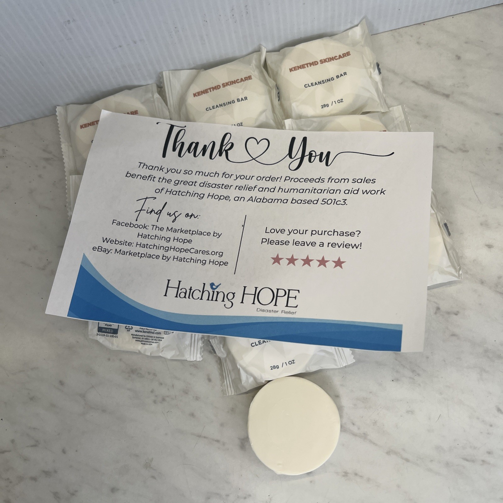 Set Of 10 KenetMD Travel Soap Cleansing Bar 1 oz