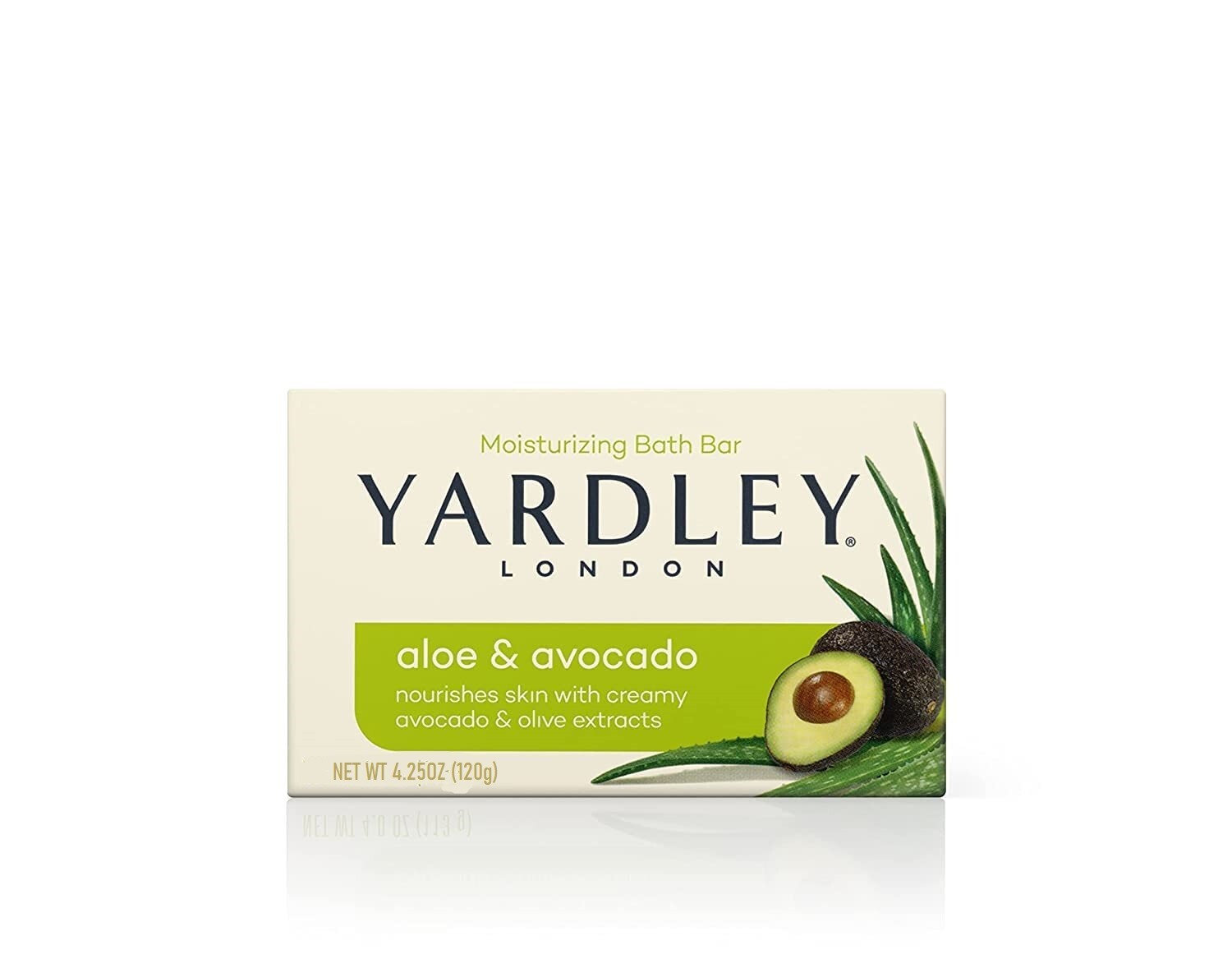 Yardley Soap Aloe Avocado Bath Bar 4.25oz Each Pack of 12