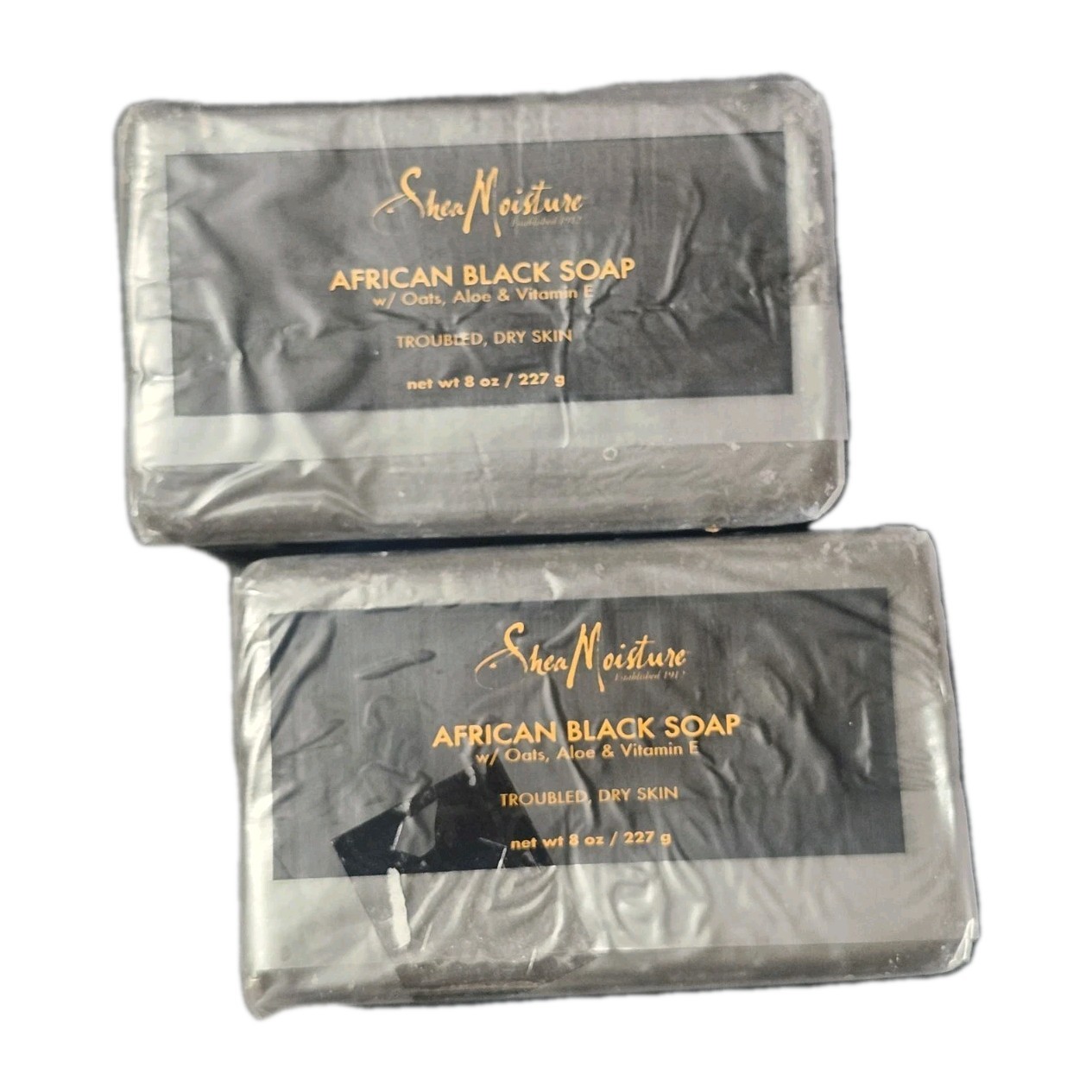 🧼 ⭐ SheaMoisture African Black Soap Bar – 8 oz (2-Pack) | Oats, Aloe & Vitamin