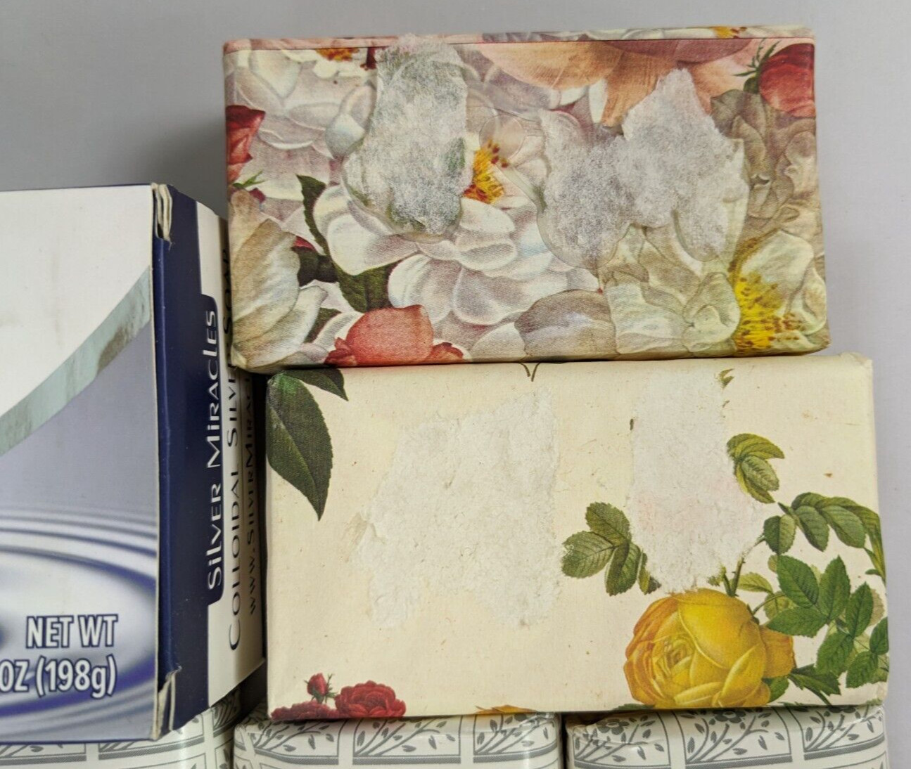 Soap Bars LOT Avalon & Gray, Colloidal Silver, Alchimia Italy, 15 BARS 38 oz.
