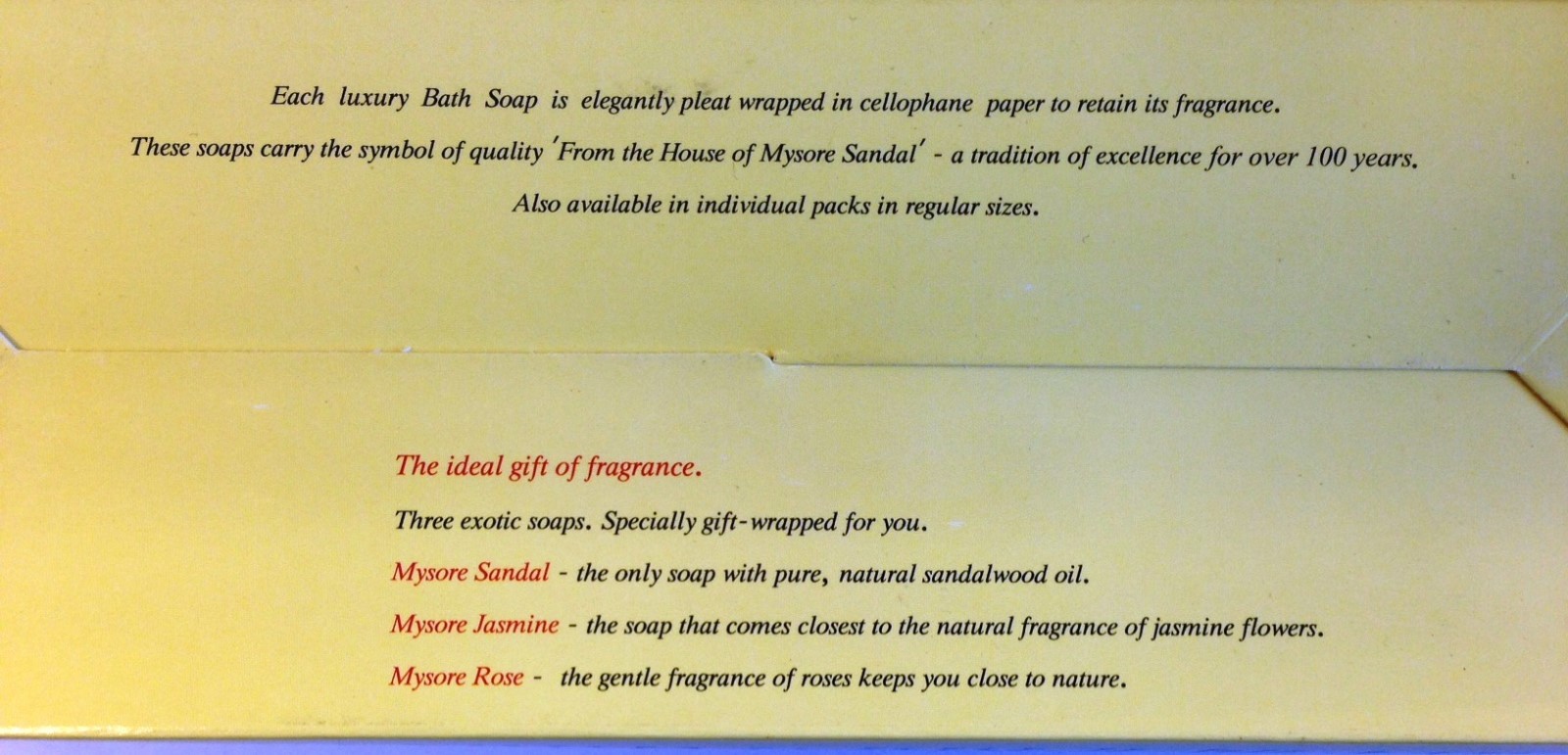 Mysore Sandal, Jasmine and Rose Bath Soaps-150g X 3 (Gift Pack 450g) US Seller