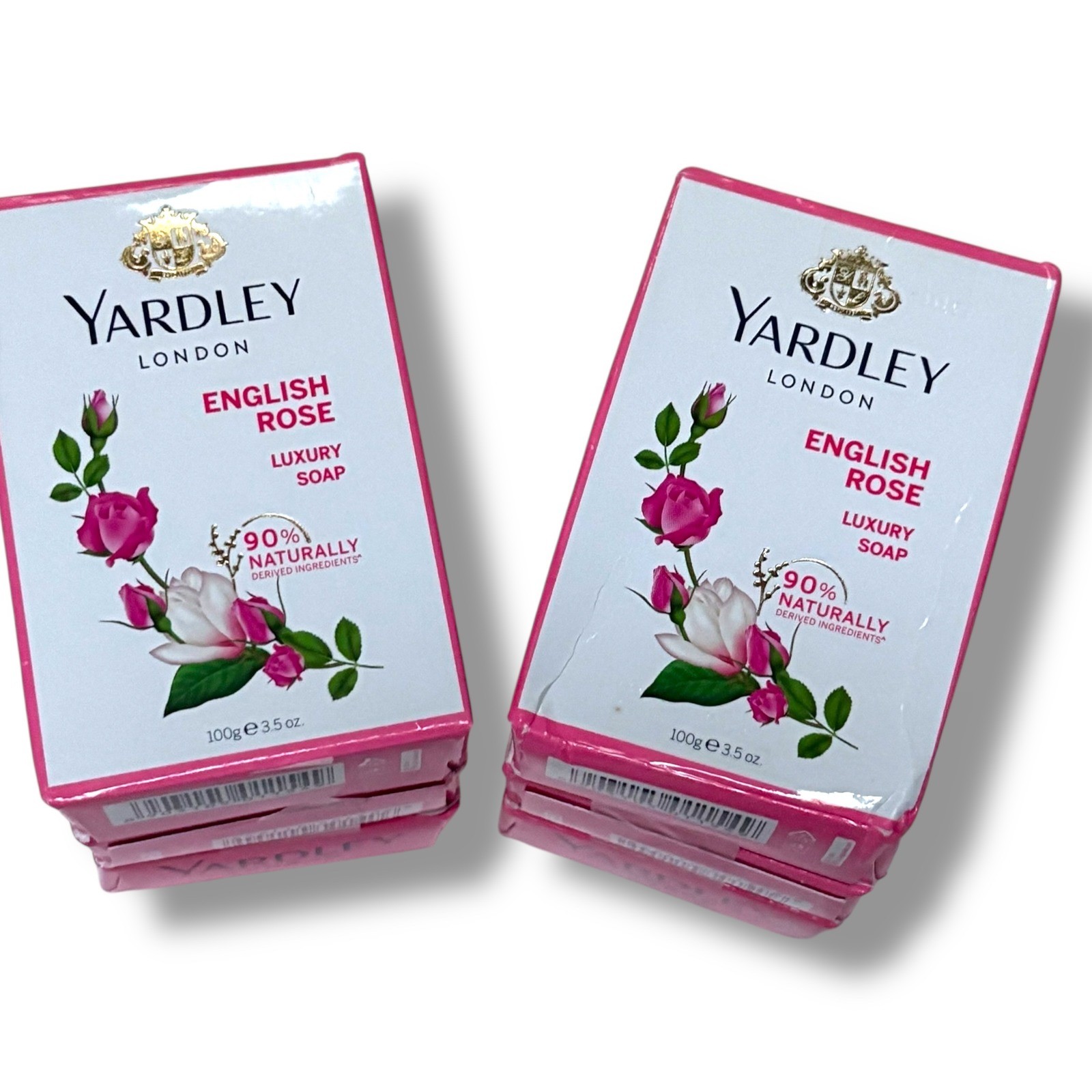 Yardley London English Rose Luxury Soap 100g 3.5 oz 6 Bar Pack
