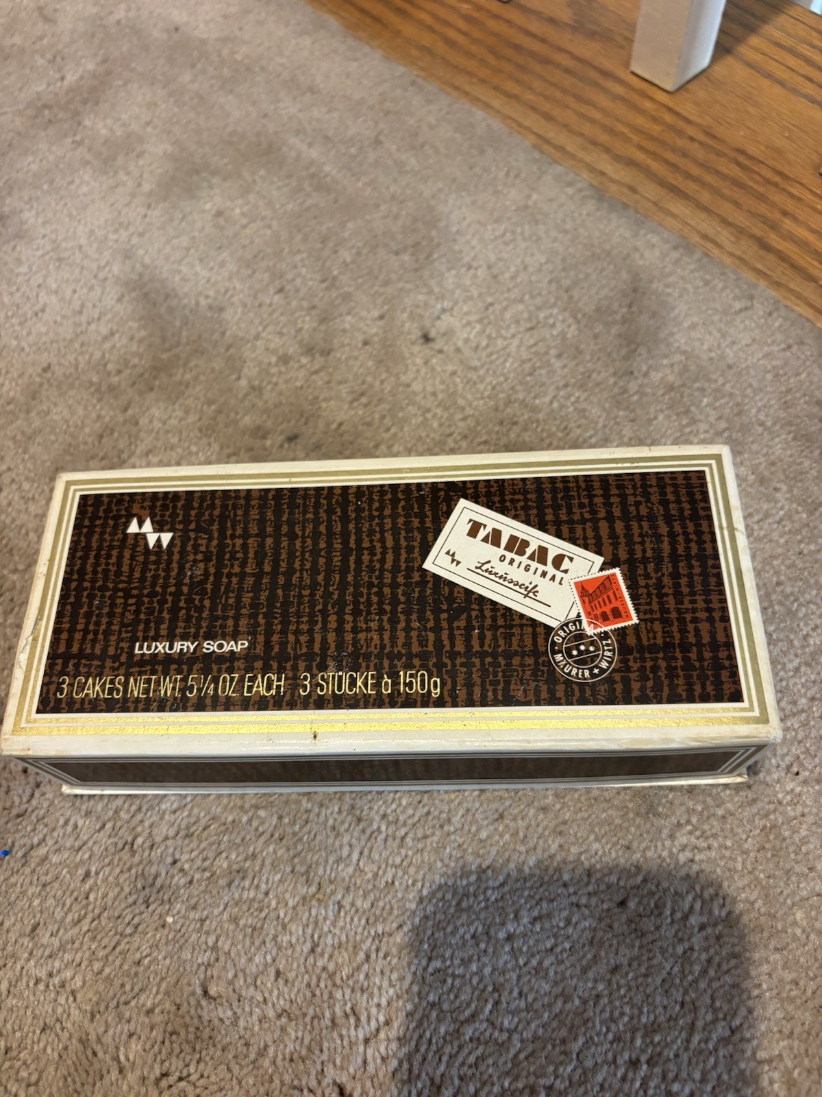 *PACK OF 3 SEALED* TABAC ORIGINAL by Wirtz Maurer LUXURY SOAP 5.25OZ EACH NOS