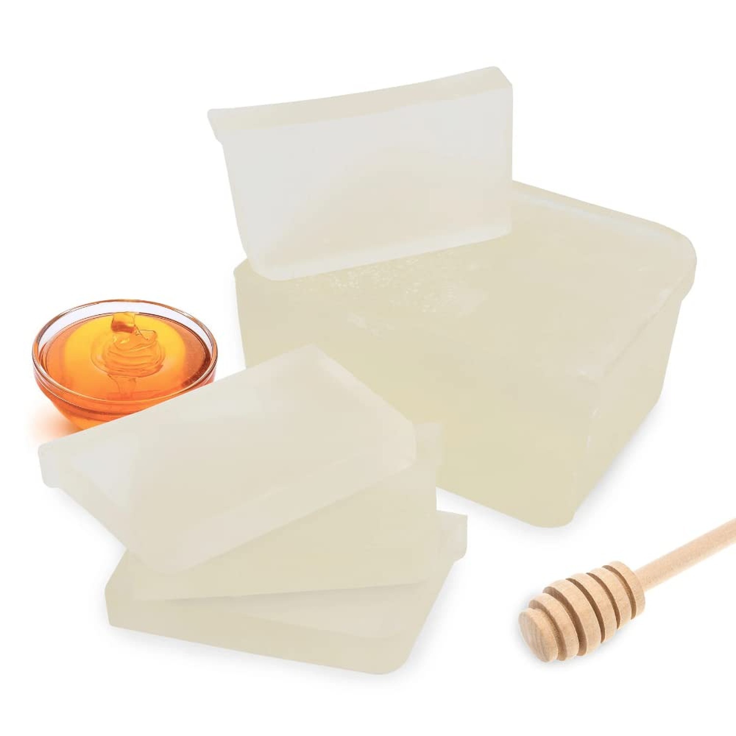 Primal Elements Honey Soap Base – Moisturizing Melt and Pour Glycerin Soap Ba…