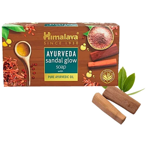 Himalaya Ayurveda Sandal Glow Soap, 75 g (Pack of 4)