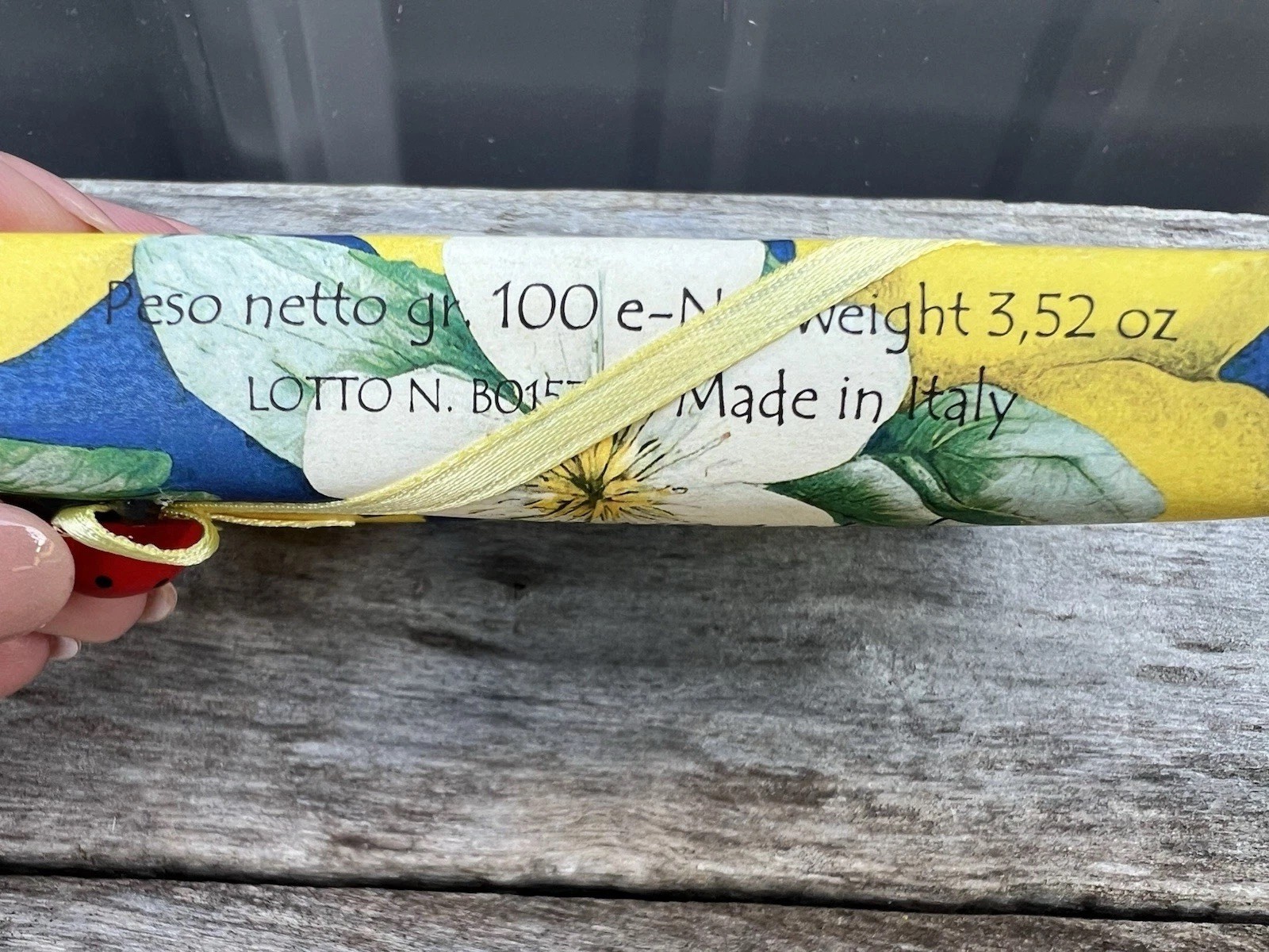 New Sapone Vegetale Limone LEMON Soap Bar Handmade in Italy 200g/7.05oz