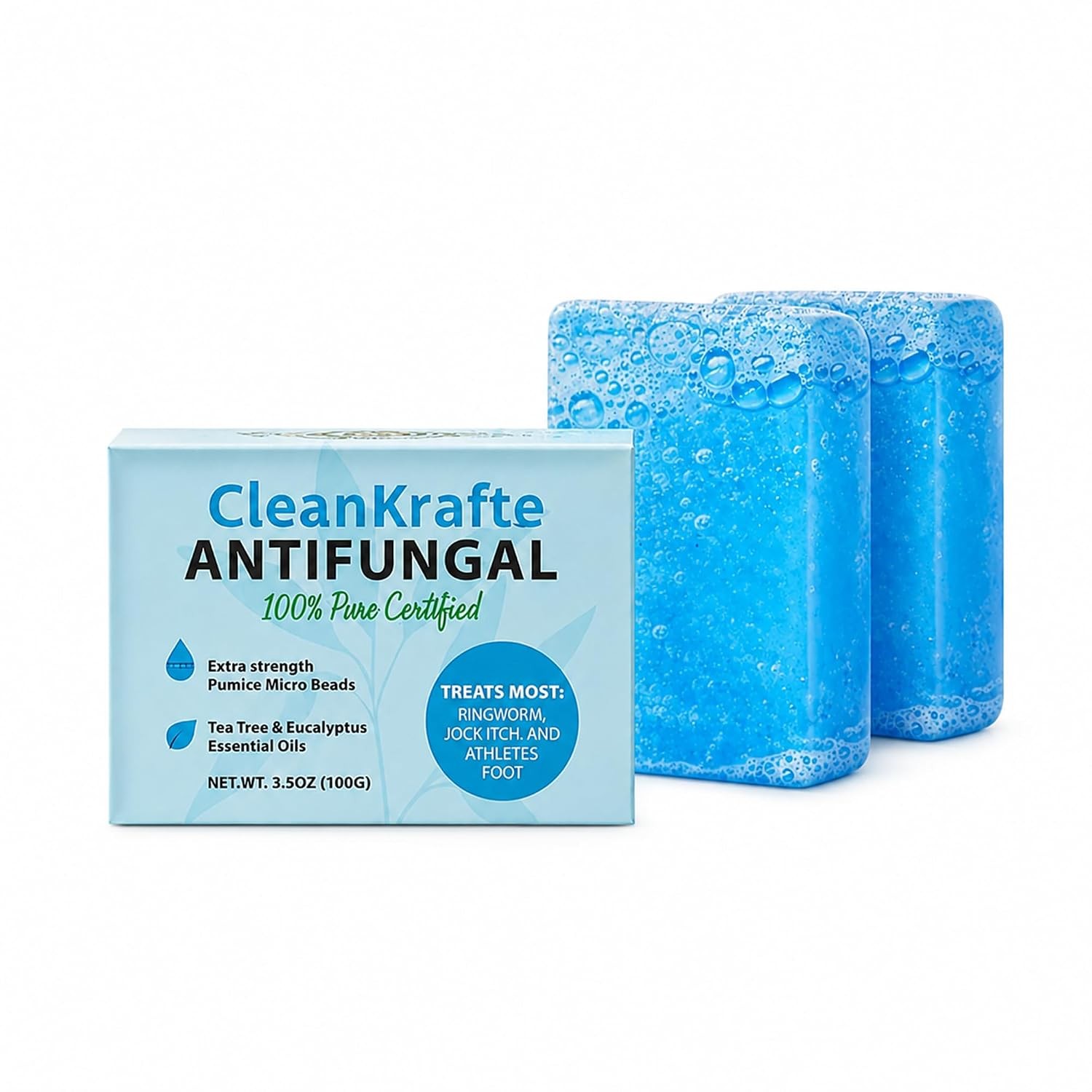 Antifungal Soap Bar 4.4 Ounce Natural Fungus Treatment Soap for Jock Itch
