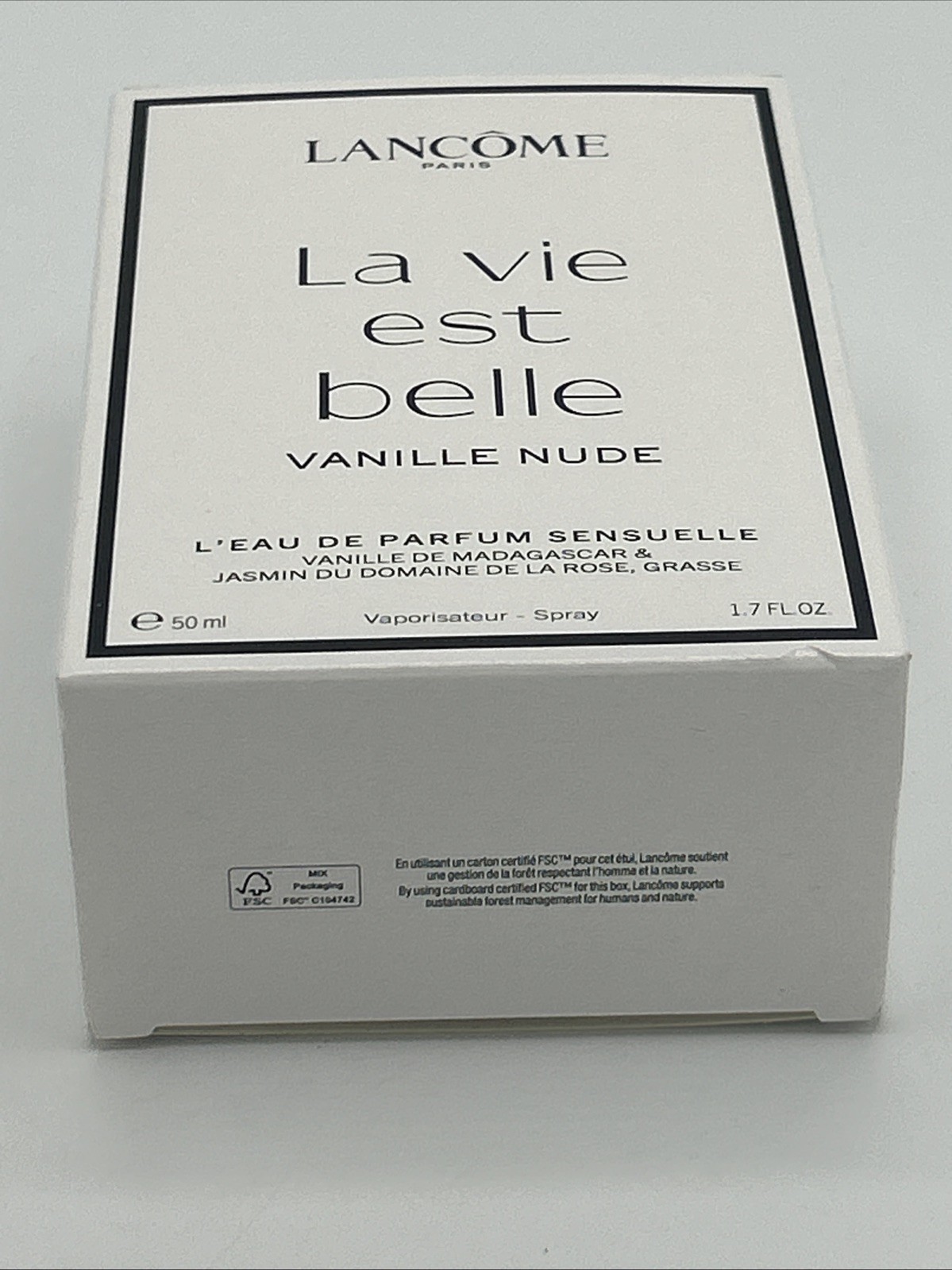 Lancôme La Vie Est Belle Vanille Nude EDP – Solar Jasmine & Vanilla, 1.7 Fl Oz