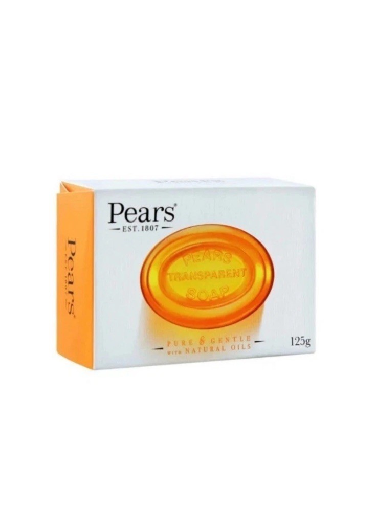 6 Pack Pears Pure & Gentle Transparent Soap 4.4 oz/125 g. Bar Soap ORANGE