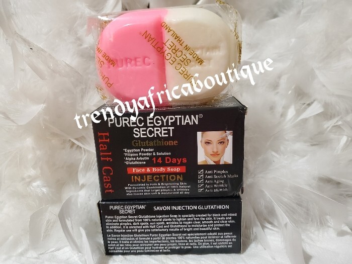 X1 Purec egyptian secret glutathion HC face & body soap. 160g bar soap