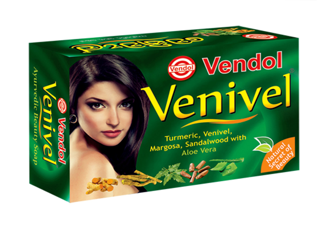 VENDOL VENIVEL Herbal – 80g Ayurvedic Beauty Soap Pure NATURAL From Sri Lanka