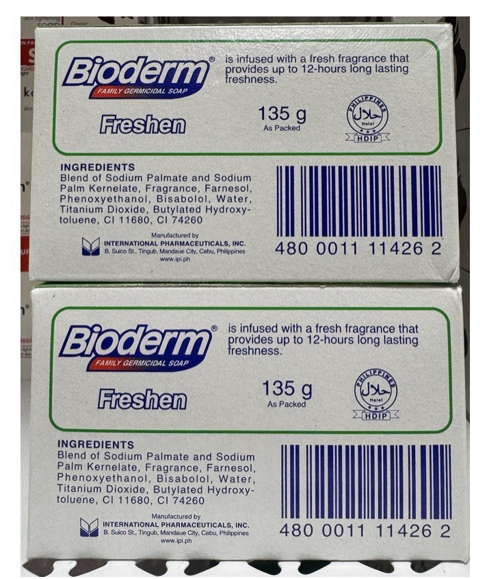 Bioderm Freshen Family Germicidal Soap 135g X (4bars)