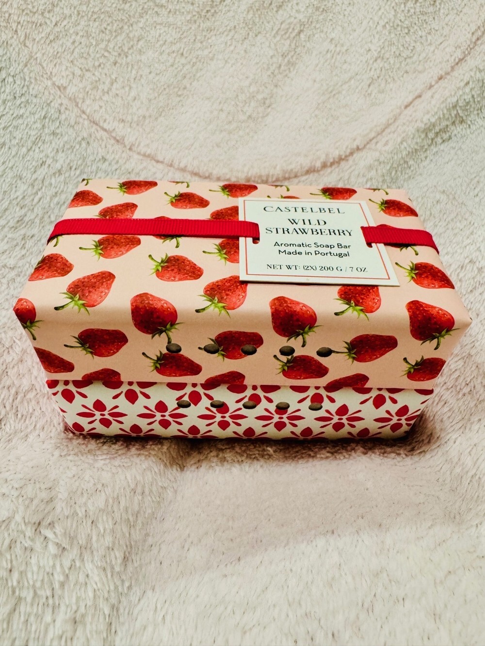 CASTELBEL Wild Strawberry – Aromatic Soap Bar Set (2x 7oz) Made in Portugal