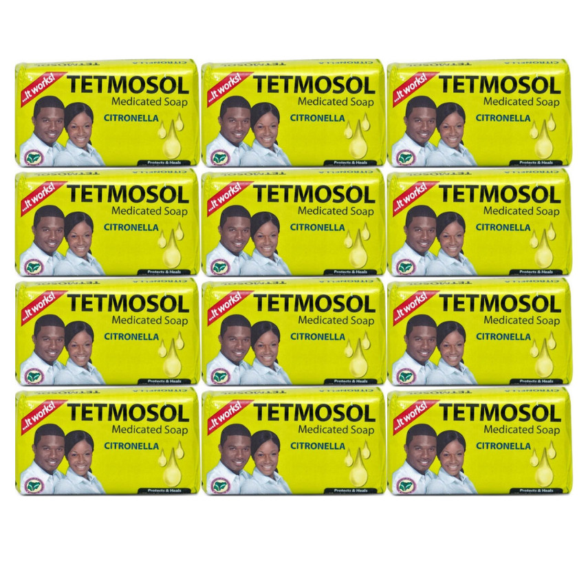 Tetmosol Medicated Soap Citronella 3.5oz 100gr 12 Pack