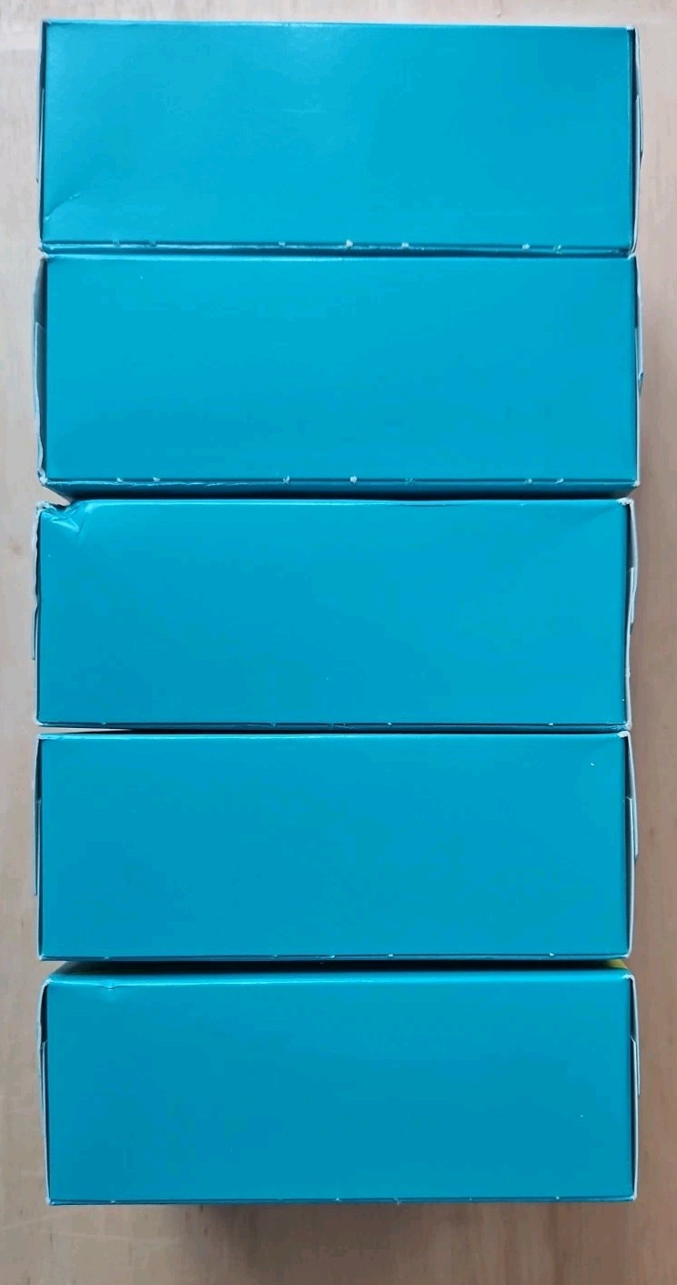 5 VTG ZEST 1992 Original Aqua Family Deodorant Bar Soap 3.2oz New Sealed