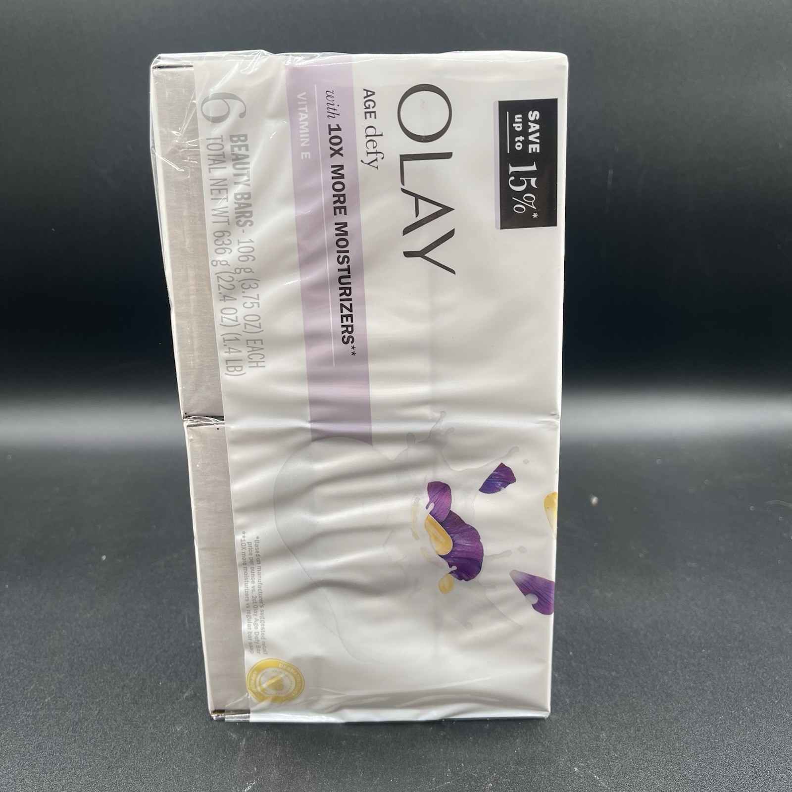 Olay Age Defying Bar Soap with Vitamin E and Vitamin B3 3.75 Oz (6 Count)