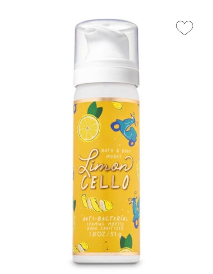 Bath Body Works LIMON CELLO Antibacterial Foaming Mousse Hand Sanitizer 1.8 oz