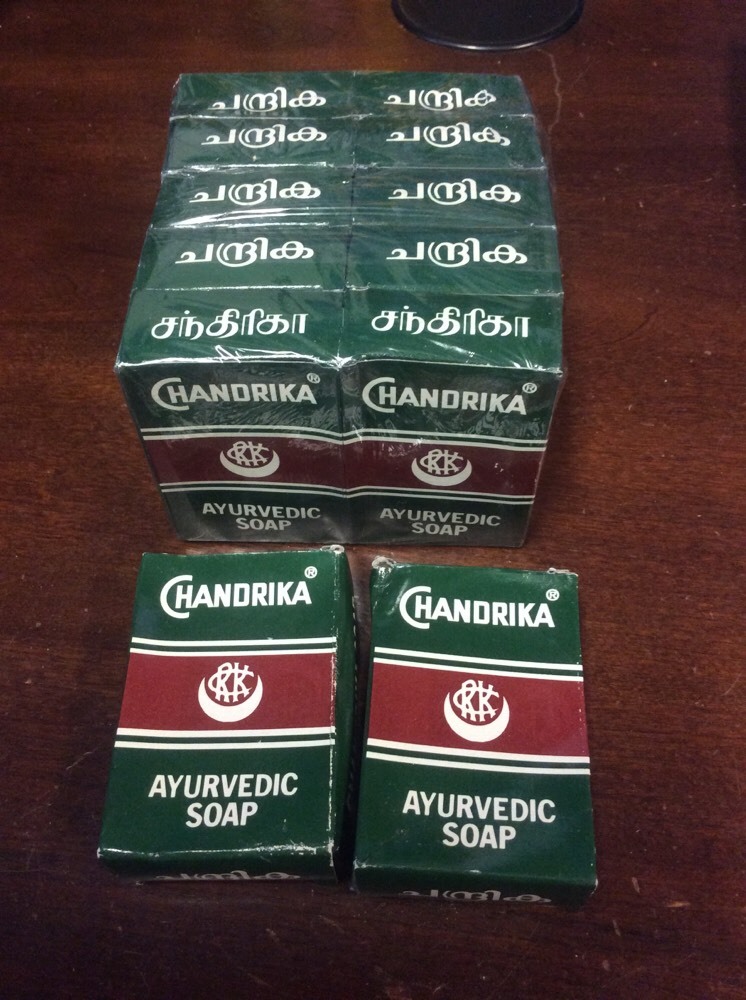 Chandrika Ayurvedic Bar Soap 75g / 2.64oz Health and Beauty Bathroom