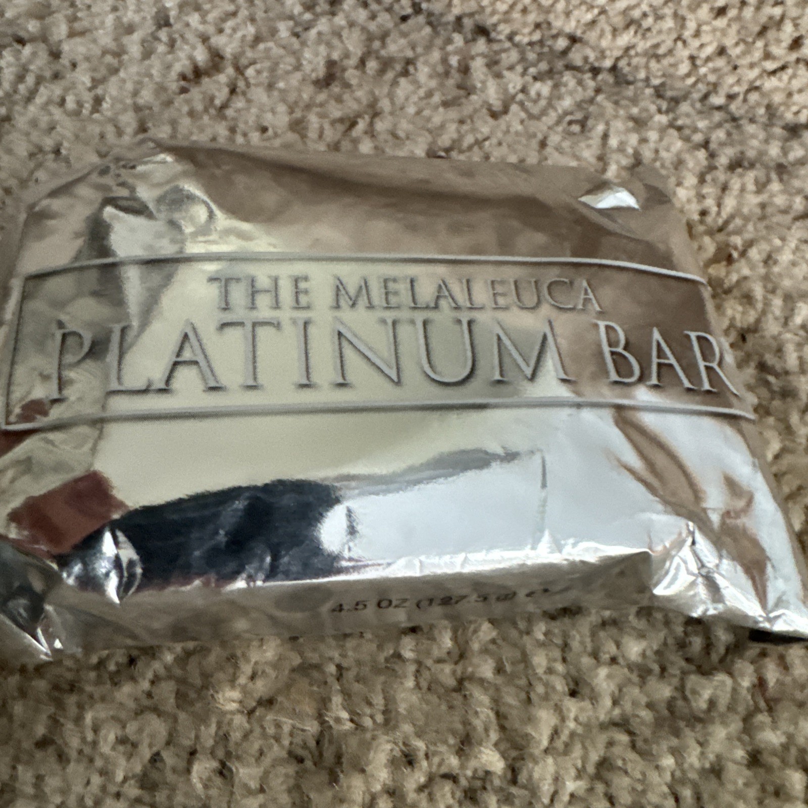 4 Bars MELALEUCA PLATINUM BAR 4.5 OZ. Factory Sealed~FAST, FREE SHIPPING!!