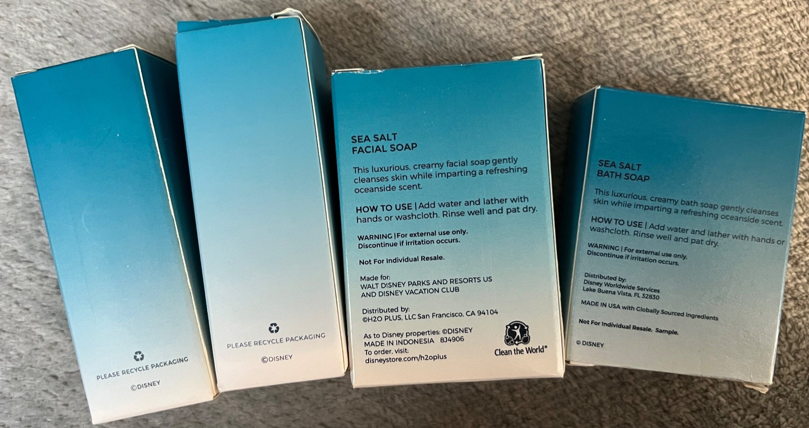 Disney Resort H2O + Beauty Sea Salt Facial Soap, Sea Salt Bath Soap and Other