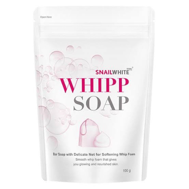 4x Snail White Whipp Soap Bar Foam with Delicate Softening White Namu Life 100g