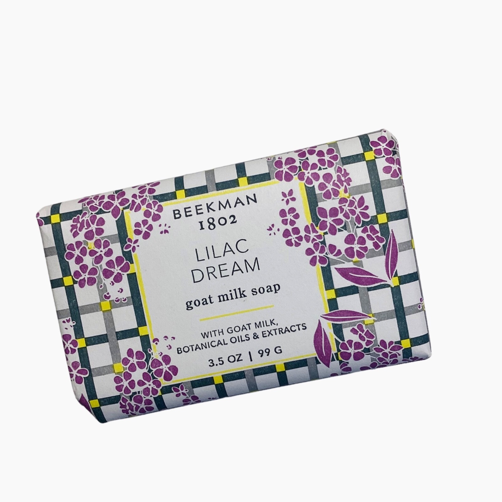 BEEKMAN 1802 PURE GOAT MILK SOAP – LILAC DREAM – 3.5oz PALM SIZE