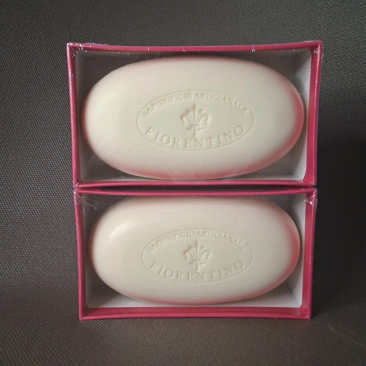 Saponificio Fiorentino Peony Bar Soap Handmade In Italy 2 x 10.5 oz Sealed