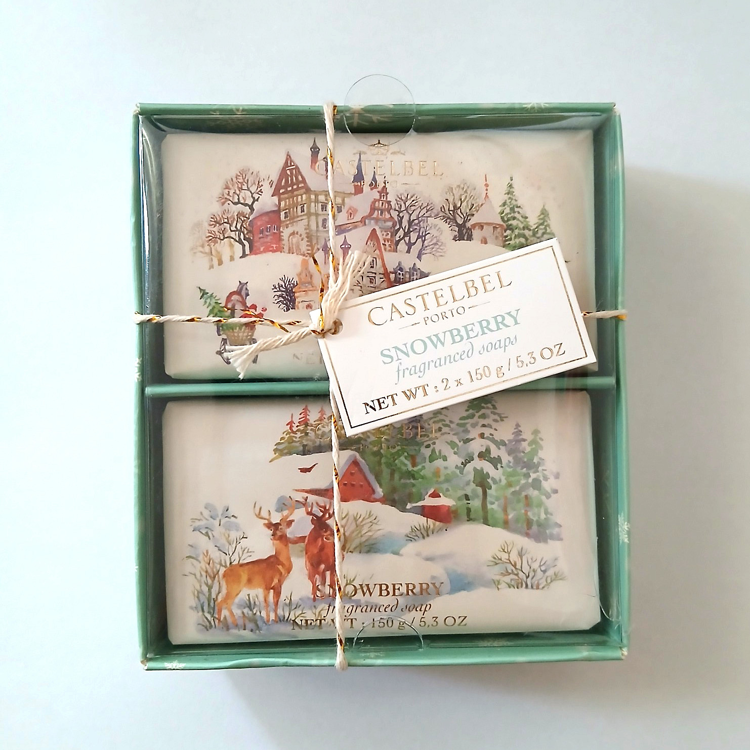 Castelbel Porto Snowberry Fragrance Bar Soap 3.5 oz ea Limited Ed. Portugal Gift