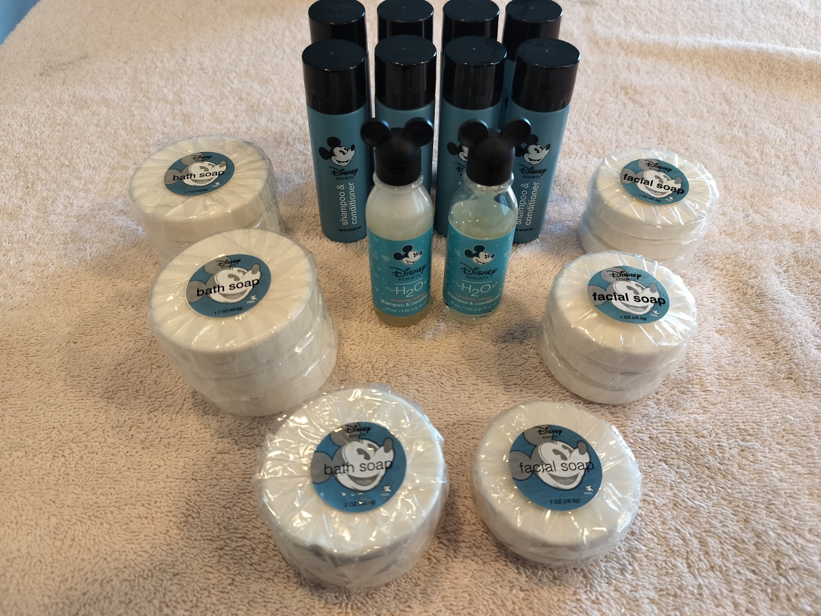 Disney Resorts H2O Bath Soap Facial Soap Shampoo Conditioner Assortment
