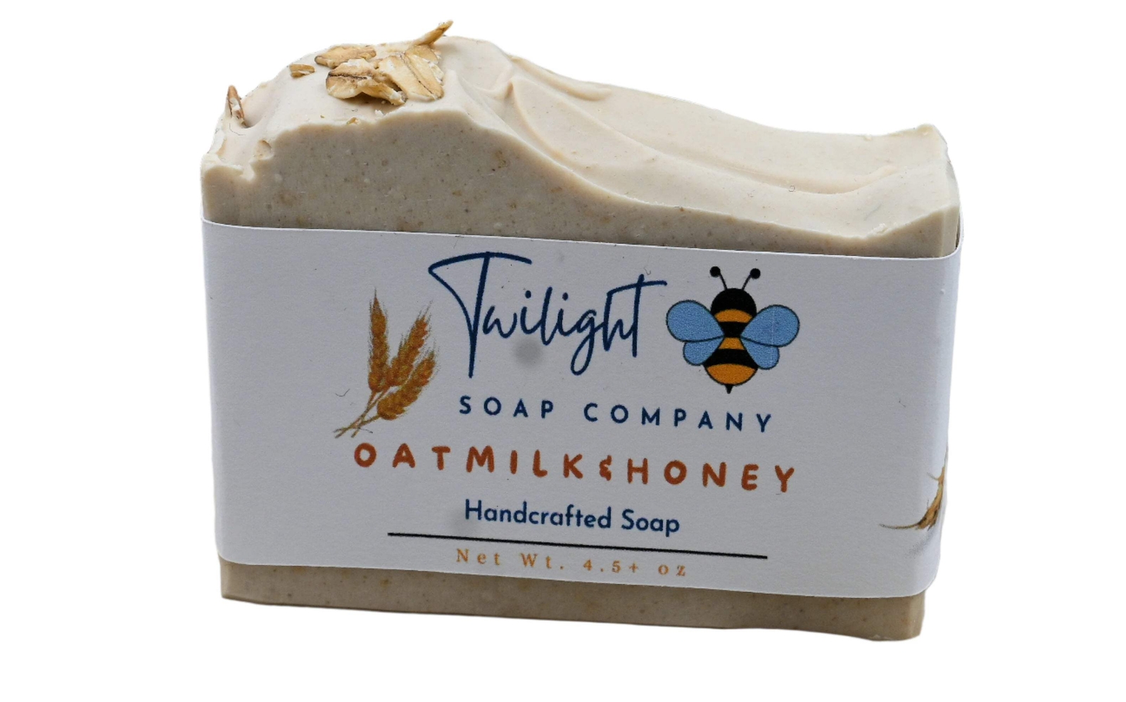 Oatmeal Milk Handmade Bar Soap with Colloidal Oats and Texas Honey