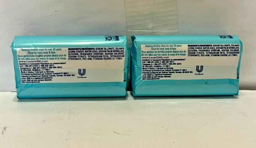 Lever 2000 Original Scent Lot Of 2 4 Oz. Bars NIP