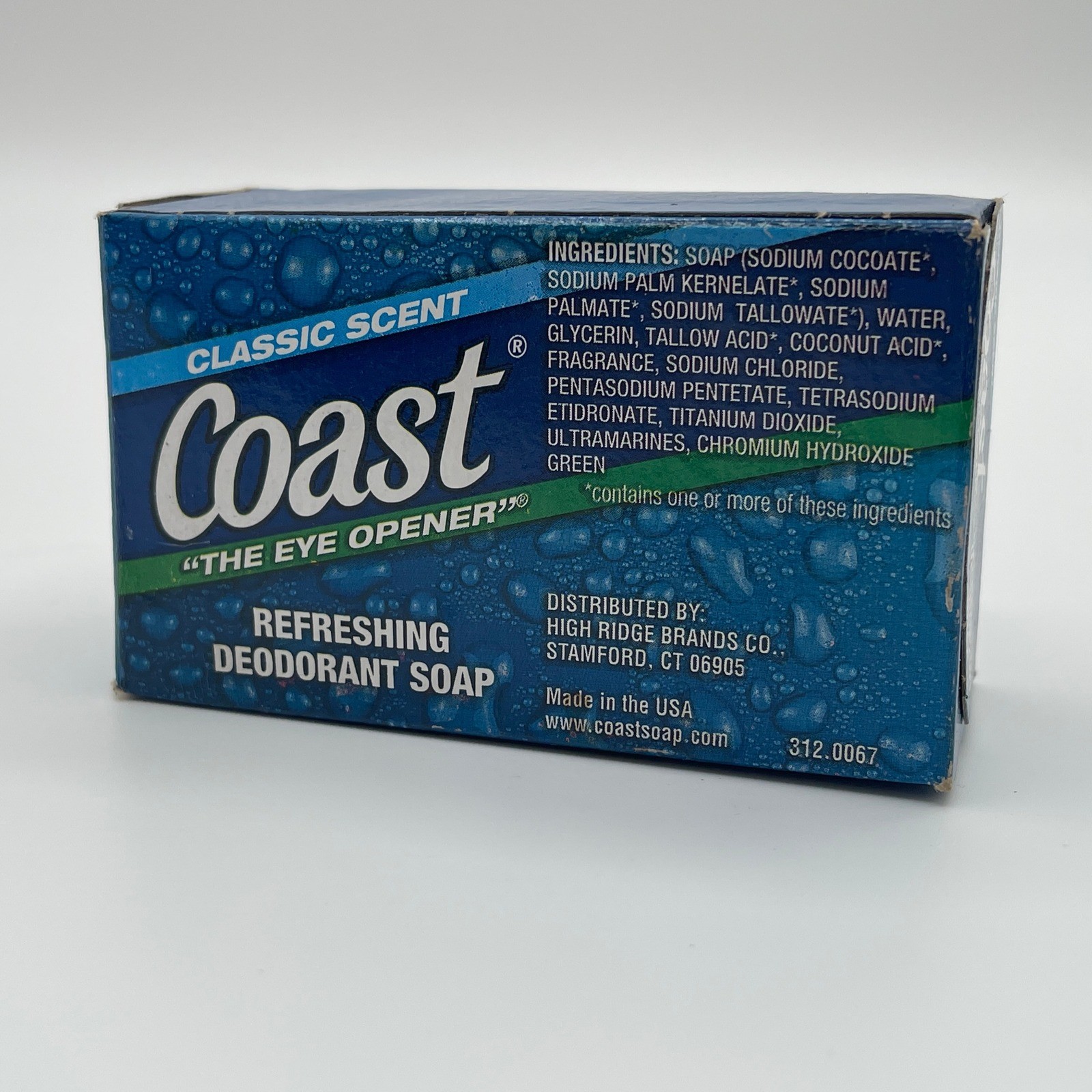 Coast Classic Scent Refreshing Deodorant Soap Bar 4 oz The Eye Opener NEW