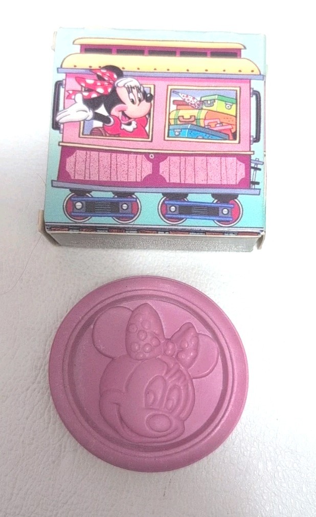 Mickey and Friends 4 Set Train Soap 1oz Avon Punch Out Boxes 1990 NOS