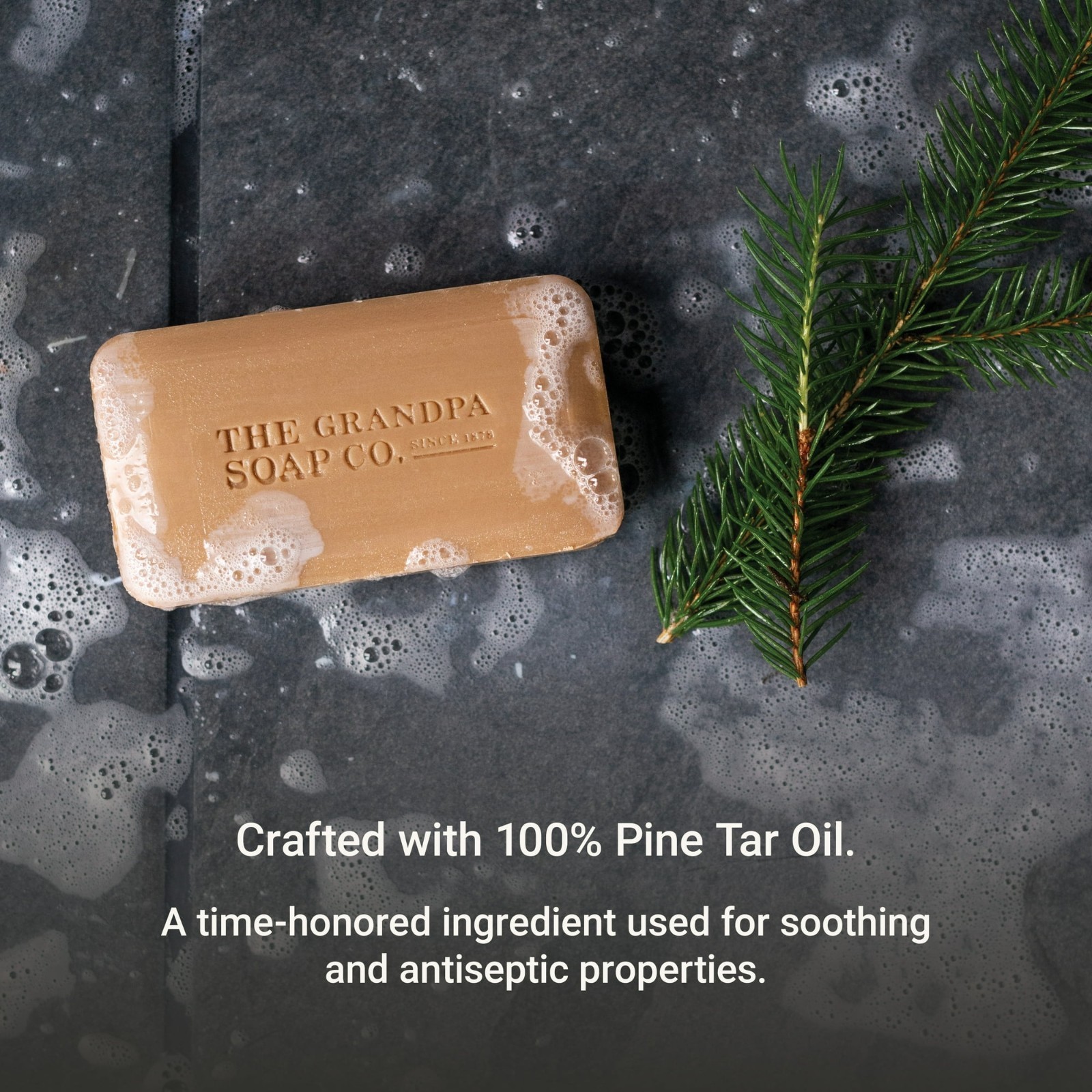 Grandpas Soap Bar Pine Tar 4.25 OZ