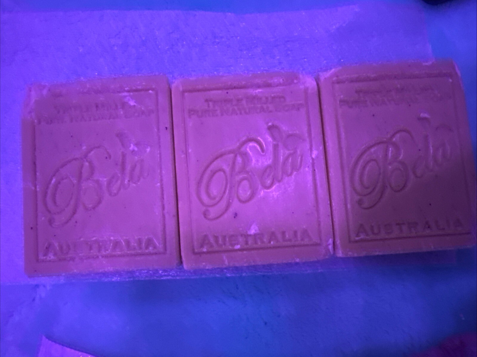3 NEW Bela Natural Plant Oil Soap Lemon Myrtle With Lemongrass 3.3oz. Bars