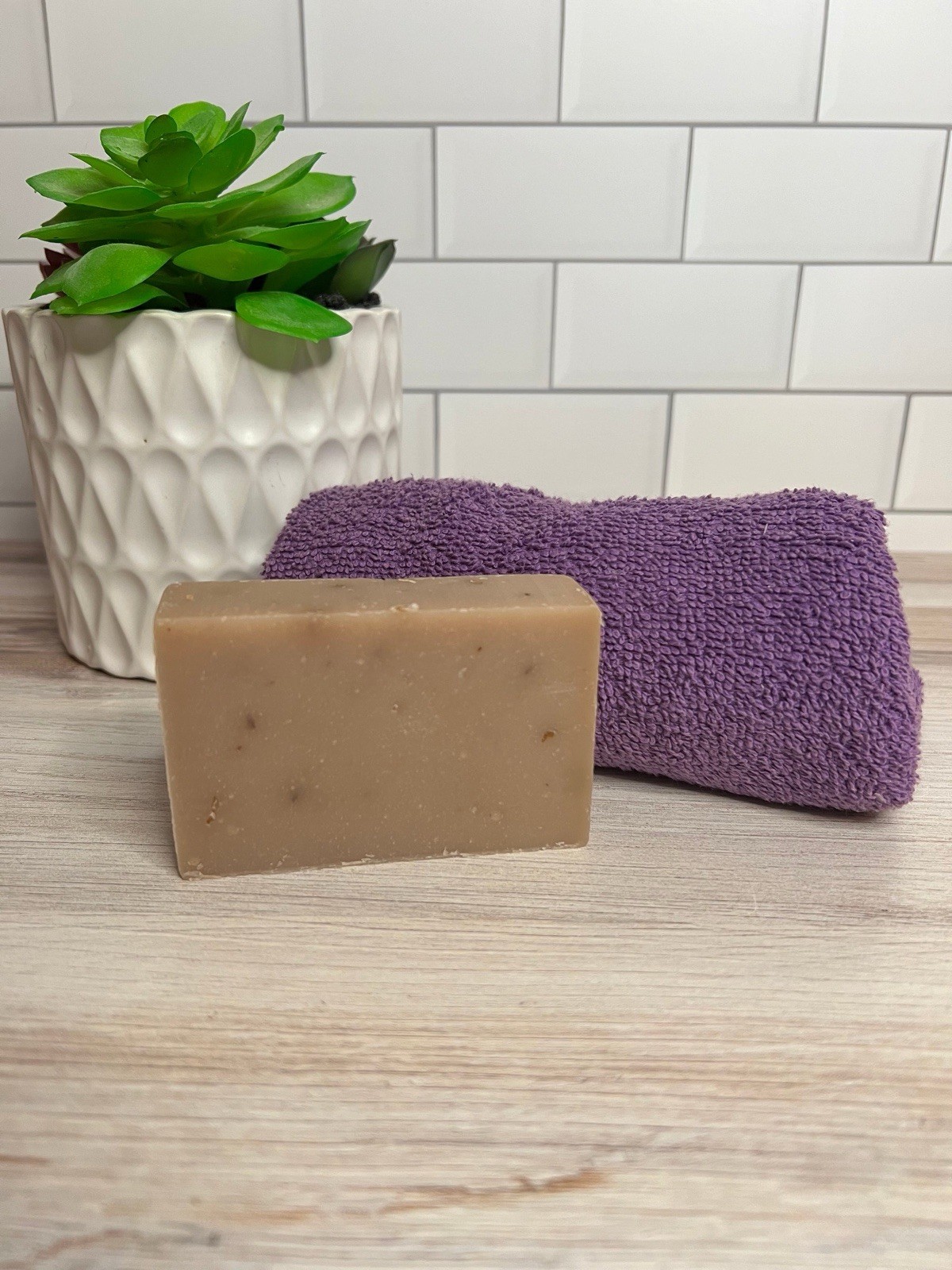 Handcrafted Oatmeal Milk & Honey Body Bar Soap 4.6 oz | Nourishing Soap