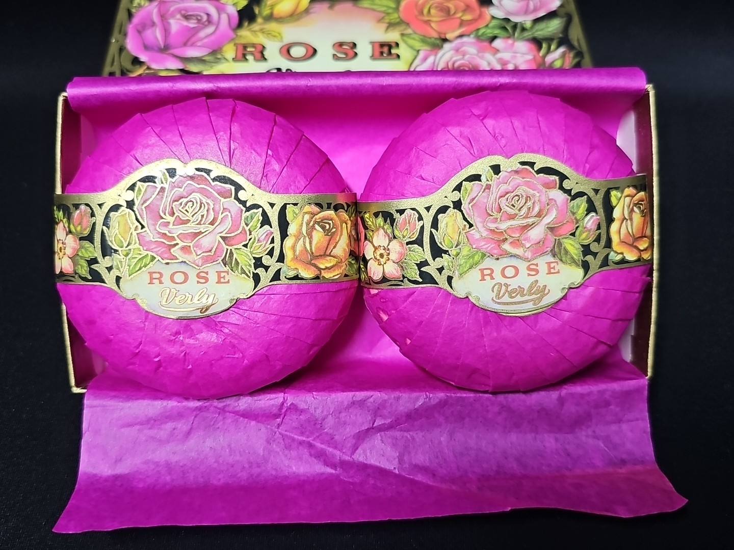 Vintage Rose Verly 2 Bar Soaps Germany