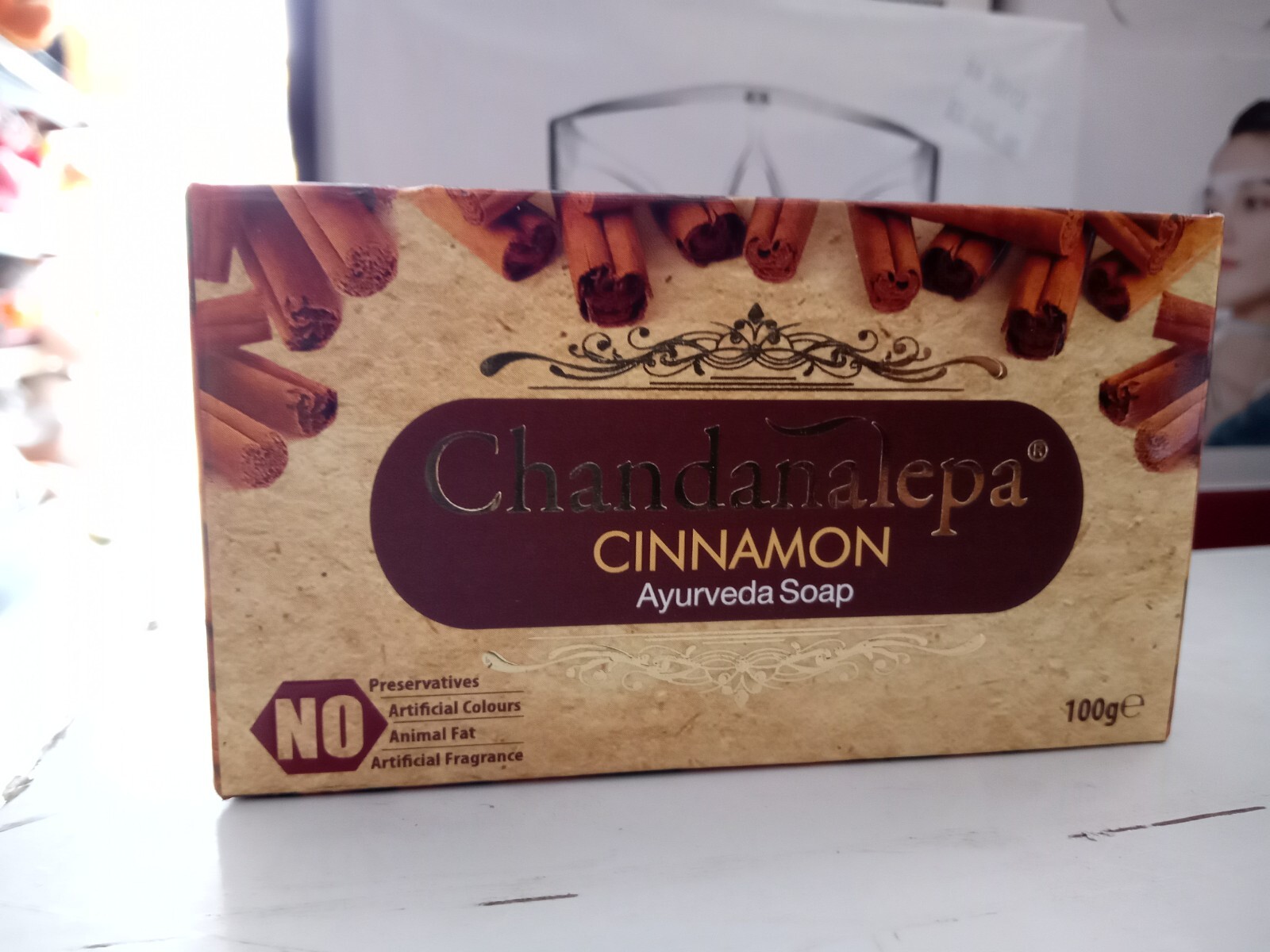 Chandanalepa CINNAMON Ayurveda Beauty Herbal Soap 100g | FREE DELIVERY