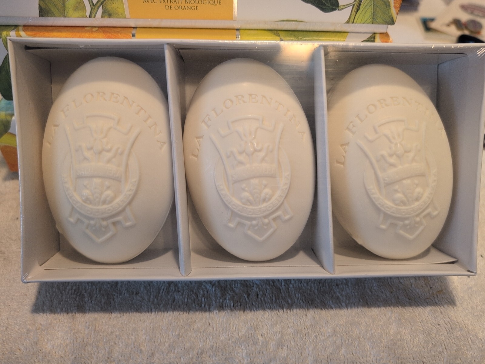 4x Of 3 pack La Florentina Soap Total 12 Bars 5.3 Oz Each Boboli Citrus