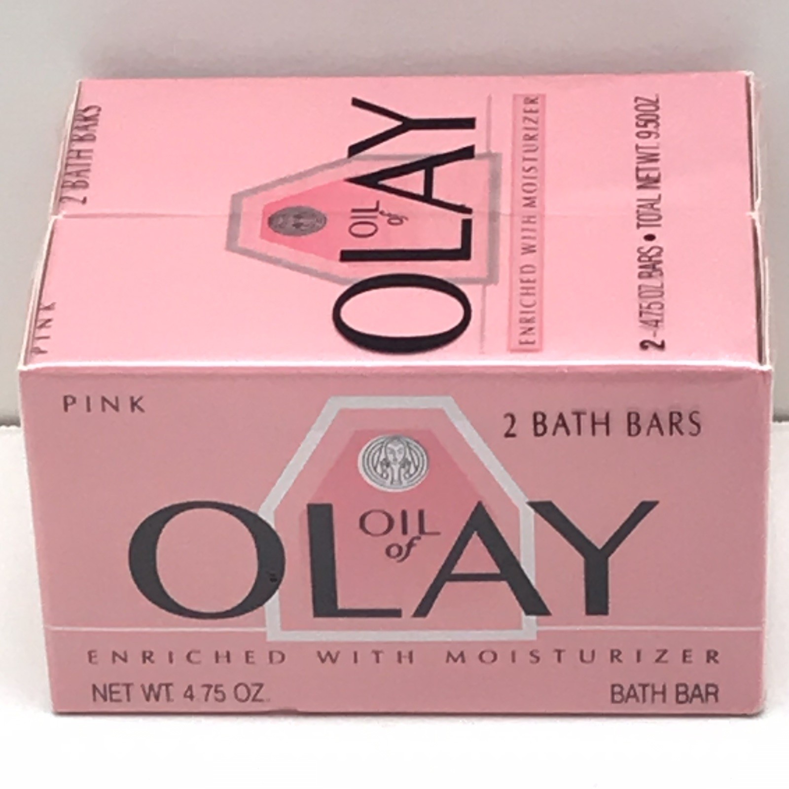 2 Pack Oil of Olay Pink Soap Bars Vintage 1990 – 4.75 OZ Sealed NOS Props