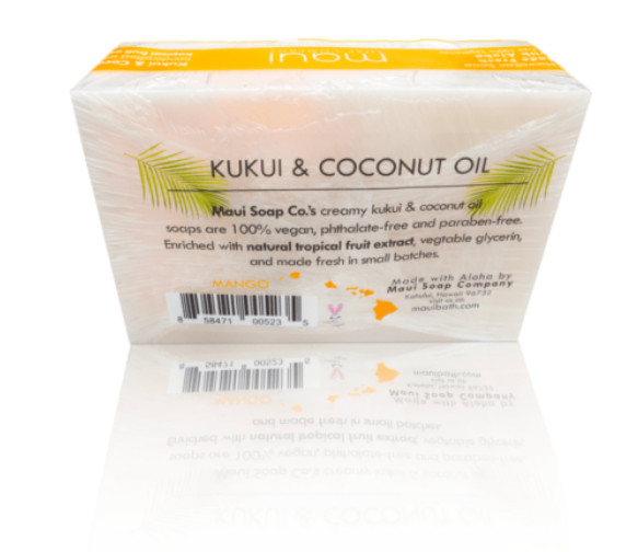 Maui Soap Co – Mango Bar Soap w/ Kukui & Coconut Oil (2 bar)