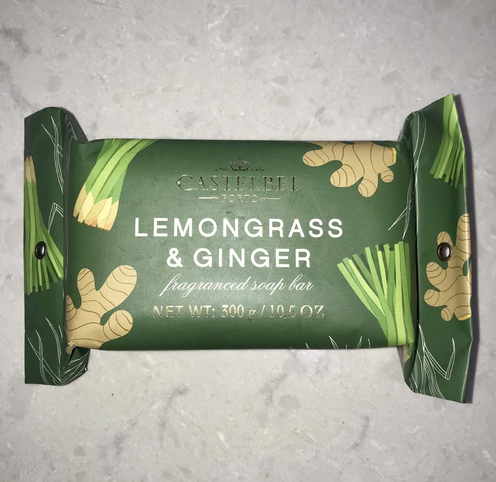 Castelbel Luxury Bath Bar Soap Lemongrass & Ginger Scented 10.5oz Porto Edition