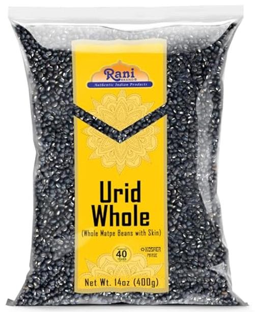 Rani Urid/Black (Matpe Beans with Skin) Indian 14 Ounce (Pack of 1) Urad Whole