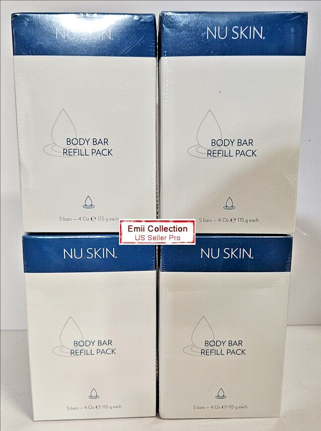 Nu Skin Nuskin Body Bar Refill Pack Soap Free 4 oz (5 Bars) Box Sealed (4 Boxes)