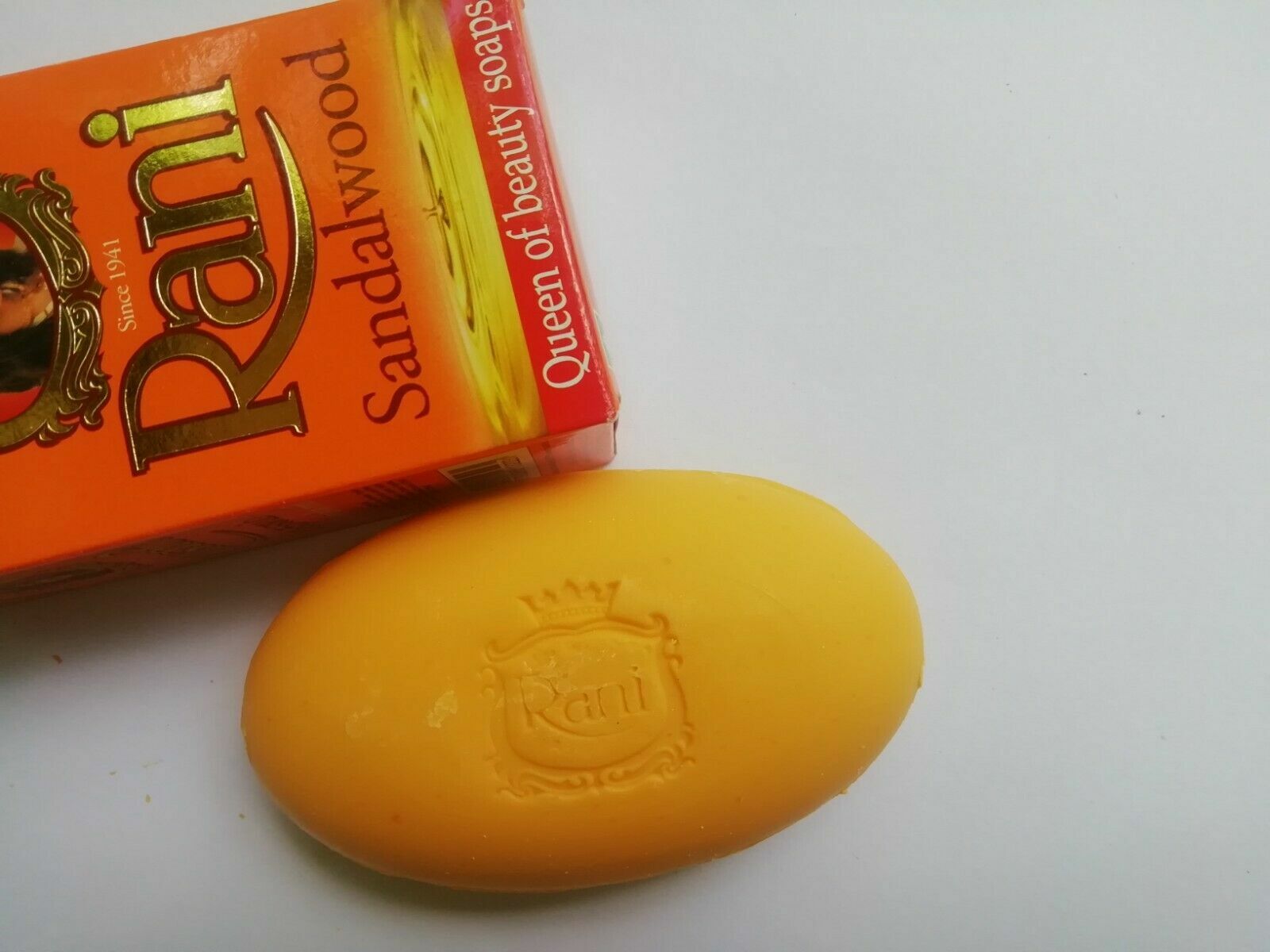 Rani Sandalwood BathSoap Reduces Dark Spots,Scars & Glow & Brighten All Skin 90g