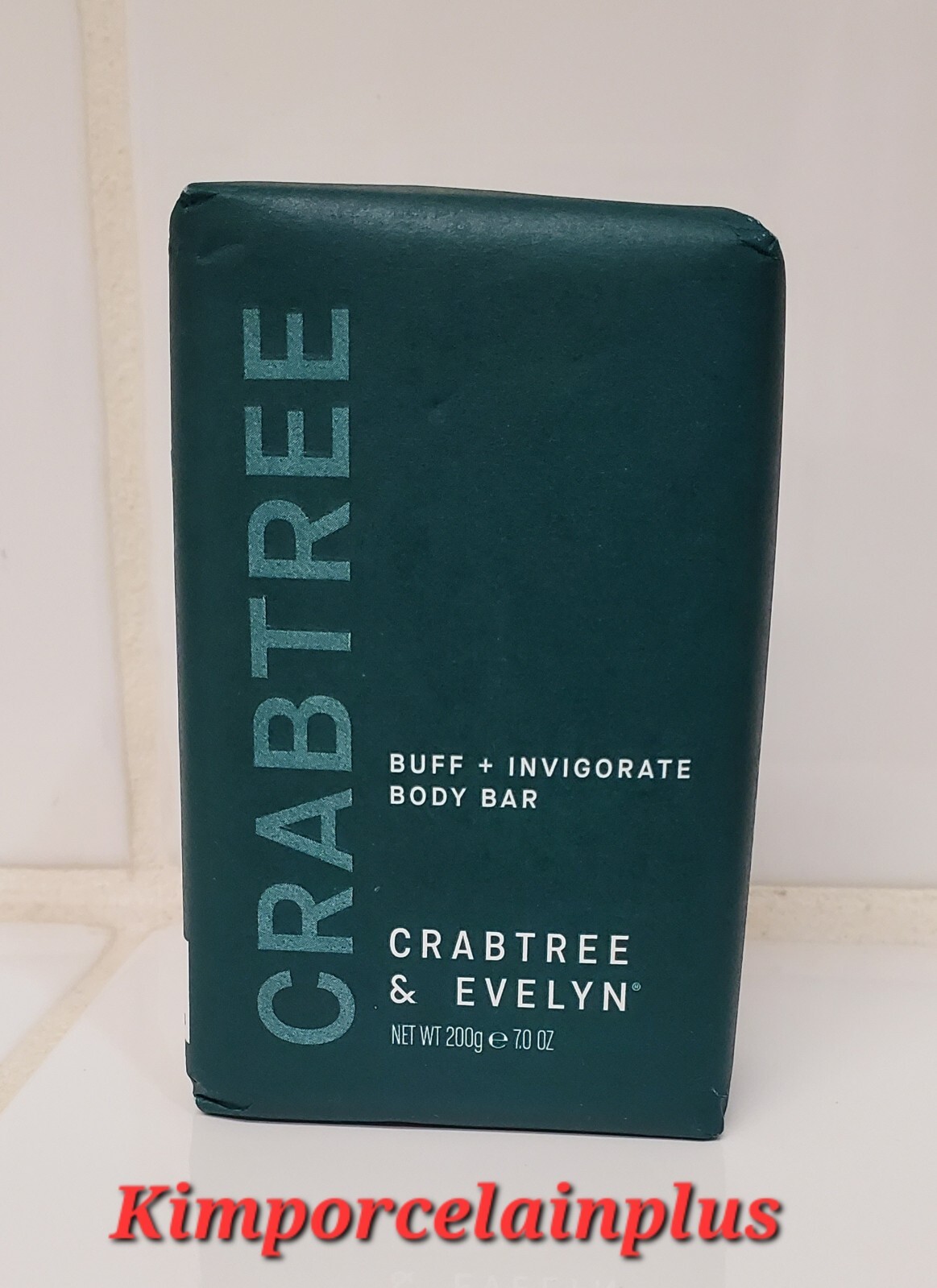 Crabtree & Evelyn Buff + Invigorate Body Bar 200g – 7 Oz Daily Cleanse Soap NEW