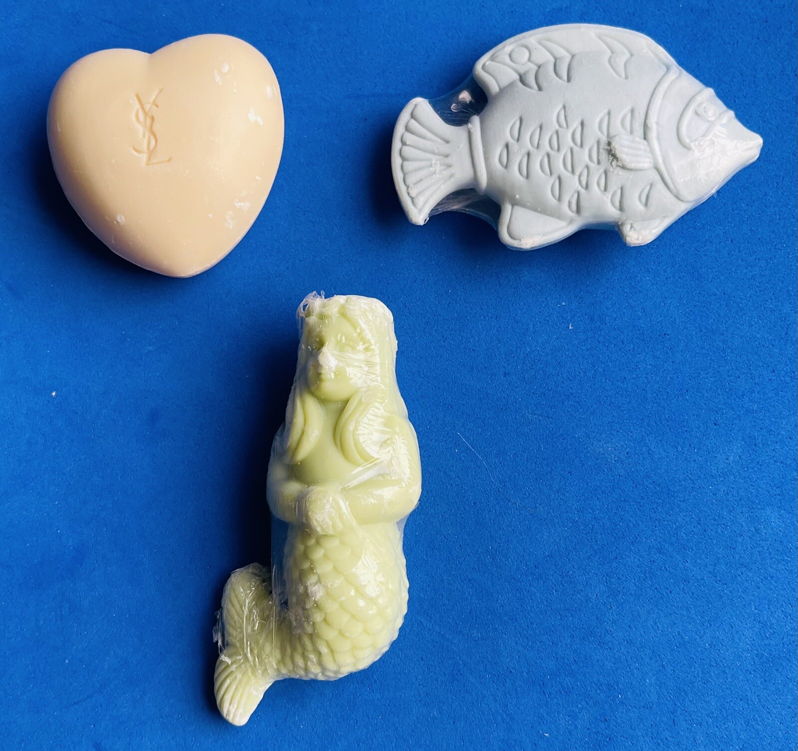 Fancy Bar Soap in various shapes – Mermaid, Fish, Heart by YSL