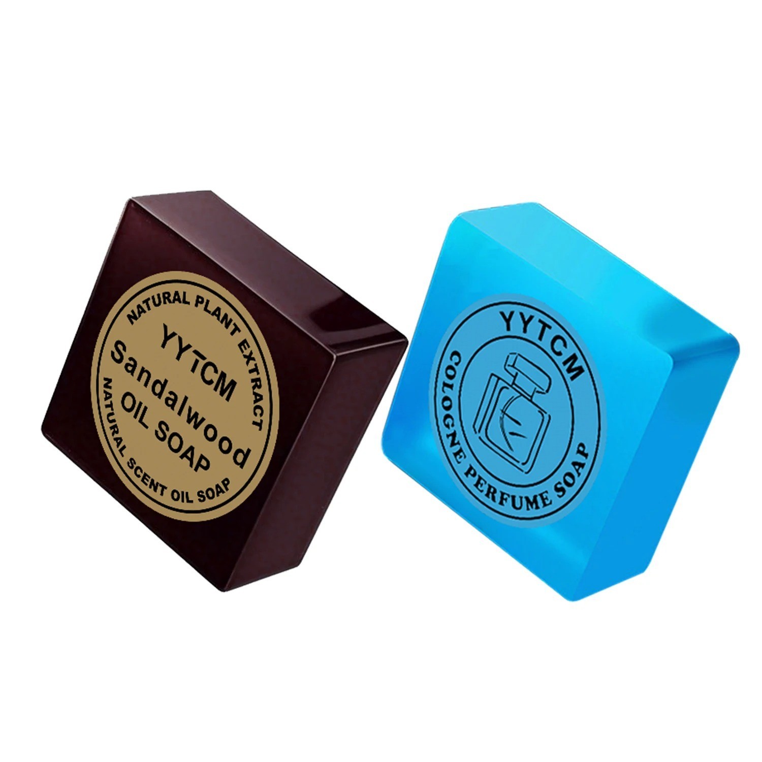 2-Pcs Men’s Cologne Perfume & Sandalwood w/ Essential Oil Handmade Bath Soap*