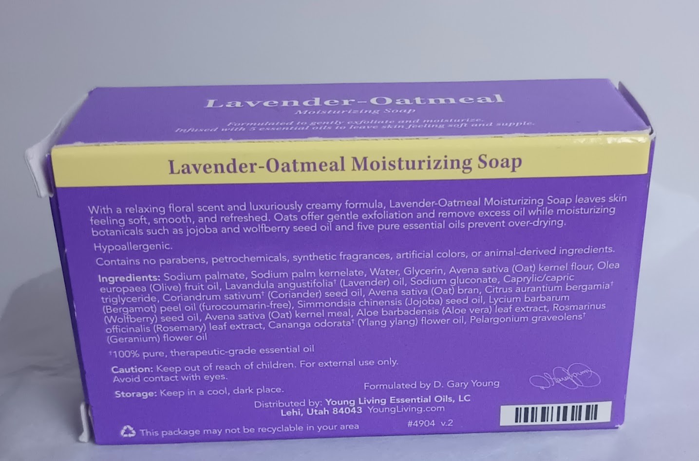 2 YOUNG LIVING Bar Soaps- Melaleuka-Geranium and Lavendar-Oatmeal New Sealed
