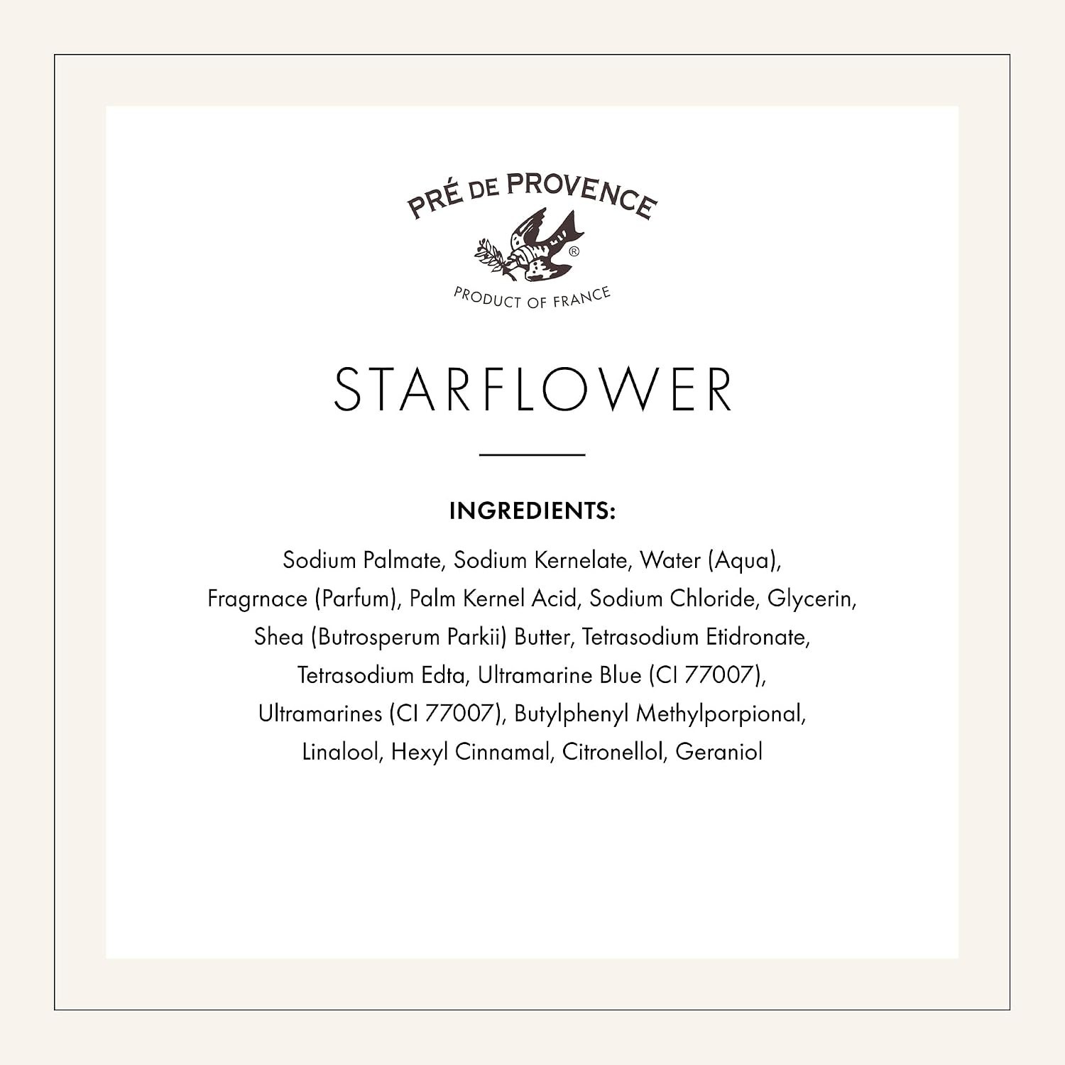 Organic Shea Butter Soap – Quad Milled Artisan Bar, Enlivening Starflower Scent